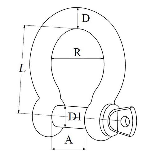 SCHACKEL 4MM SMIDD LYR